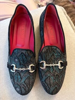 Villa Mori Italian leather shoes loafers-Size 10.5